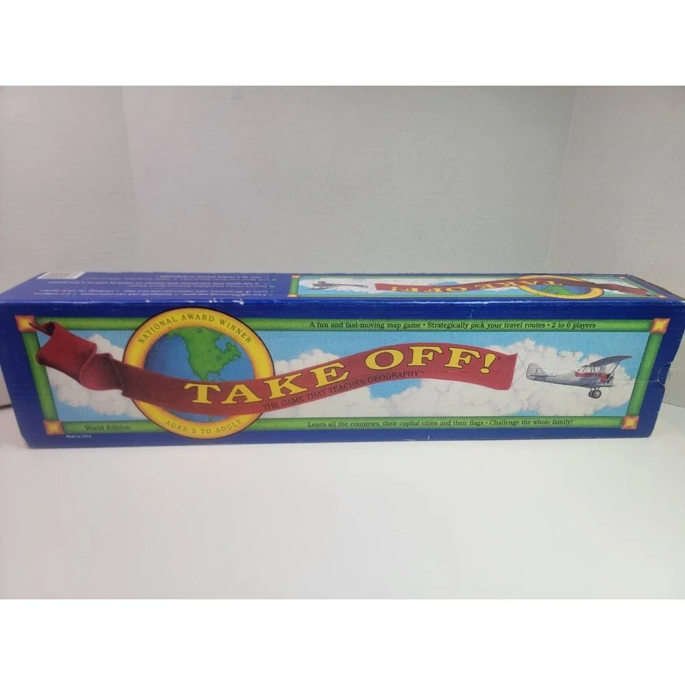 Take Off! World Edition Geography Board Game Resource Games Missing 1 Jet